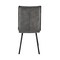 Armen Living Rylee Dining Room Accent Chair in Charcoal Fabric and Black Finish, PK2 LCRYSICHA - alternate 7